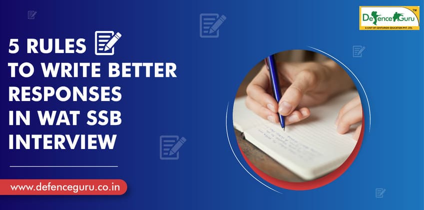 5 Rules to Write Better Responses in WAT SSB Interview